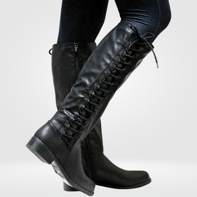 Elena Women’s Leather High Boots with Non-Slip Sole