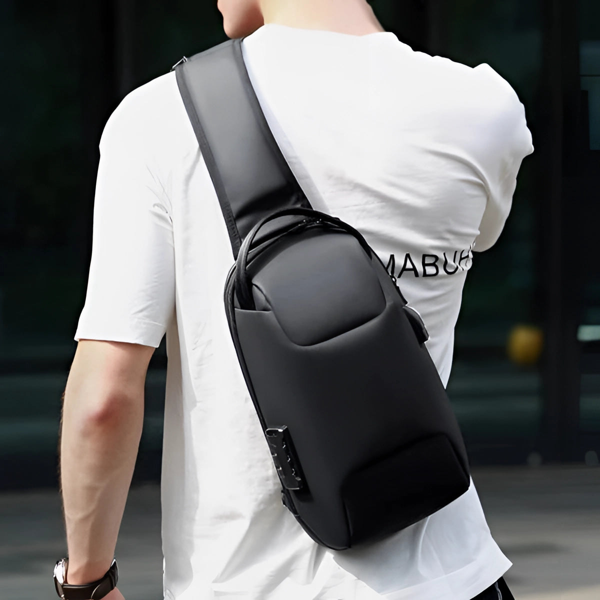 Anti-Theft Waterproof USB Backpack for Men with Charging