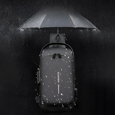 Anti-Theft Waterproof USB Backpack for Men with Charging