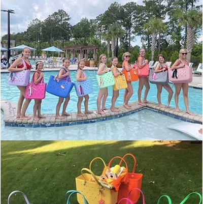 Washable EVA Beach Tote Bag with Vent Holes and Large Capacity