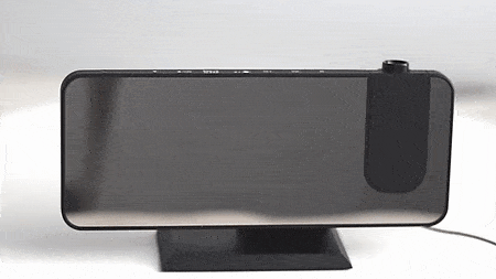 LED Projection Alarm Clock with Radio USB Charger Display