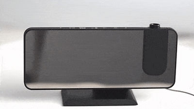 LED Projection Alarm Clock with Radio USB Charger Display