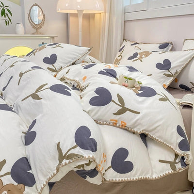 Blossom & Berry Dream Bedding Set 4pcs Floral Duvet Cover