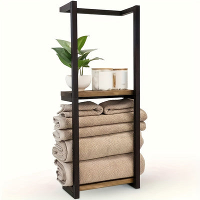 Waterproof Wall Towel Rack – Bathroom Shelf