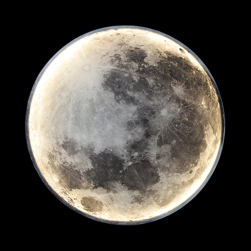 Dimmable Moon Wall Light with Remote Control