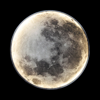 Dimmable Moon Wall Light with Remote Control