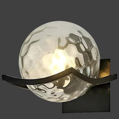 Modern LED Wall Lamp with Glass Panel