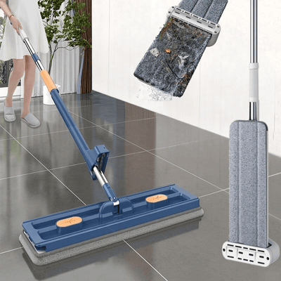 360° Rotating Flat Mop with Adjustable Handle