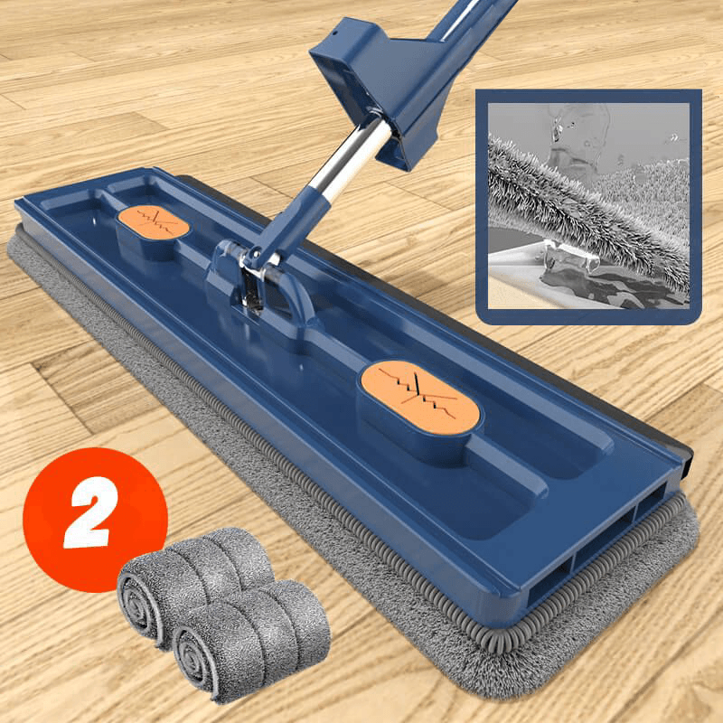 360° Rotating Flat Mop with Adjustable Handle
