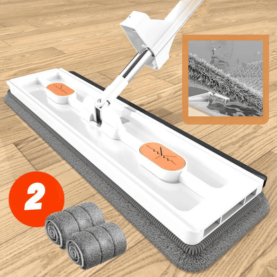 360° Rotating Flat Mop with Adjustable Handle