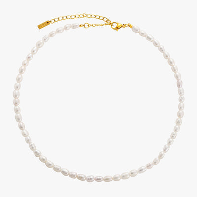 Amélie Freshwater Pearl Choker Necklace with 18K Gold Coating