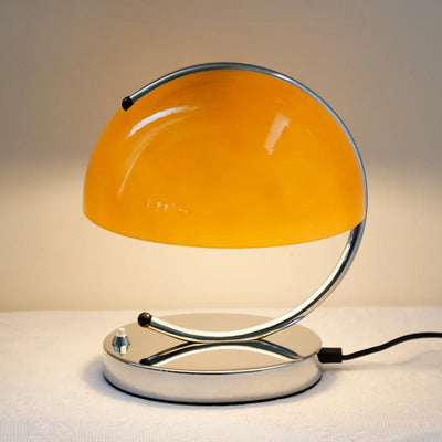 Mushroom Glass Table Lamp in Danish Style