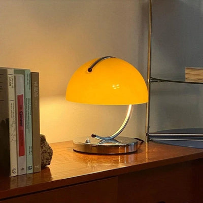 Mushroom Glass Table Lamp in Danish Style