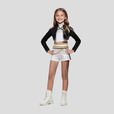 Kpop Hunter Golden Girls Sequin Halloween Costume | Sparkly Performance Outfit