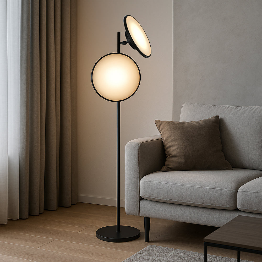 Glaru Modern LED Floor Lamp with Iron Frame