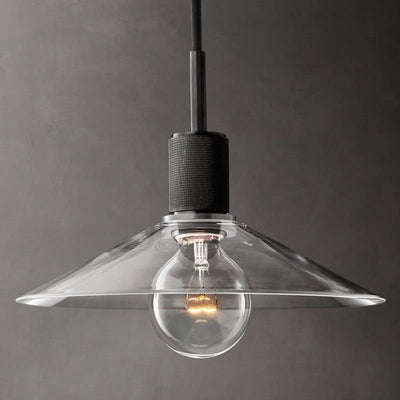 Inclined Glass Pendant Light for Dining Room