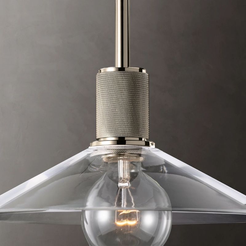 Inclined Glass Pendant Light for Dining Room