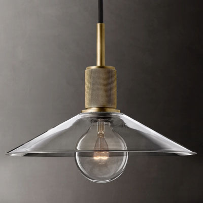 Inclined Glass Pendant Light for Dining Room