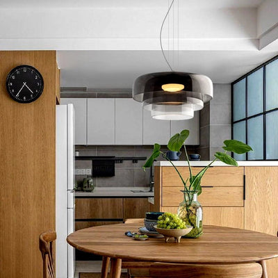 Nordic Glass Hanging Light – Unique Metal & Glass Pendant