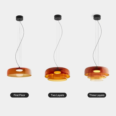 Nordic Glass Hanging Light – Unique Metal & Glass Pendant