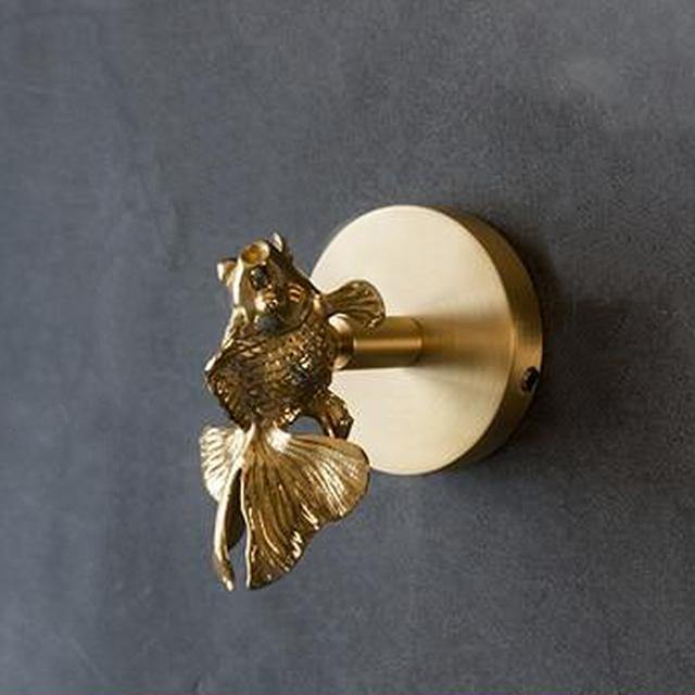 Brass Animal Wall Hook Rack Gold Accents