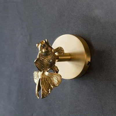 Brass Animal Wall Hook Rack Gold Accents