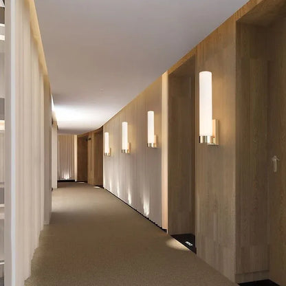 PrimeLume – Minimalist Gold Wall Lamp with Energy-Efficient LED