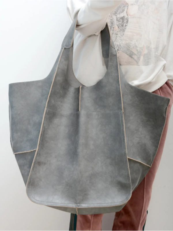 Maxine Beach Tote – Large PU Leather Summer Bag