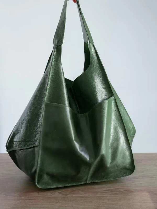 Maxine Beach Tote – Large PU Leather Summer Bag