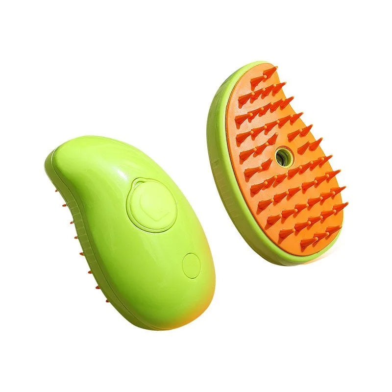 Steam Brush for Pet Grooming and Fur Care
