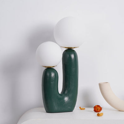 Modern Glass and Resin Table Lamp