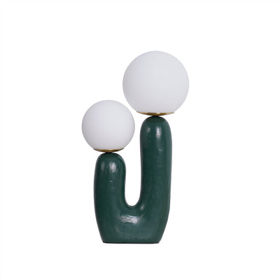 Modern Glass and Resin Table Lamp