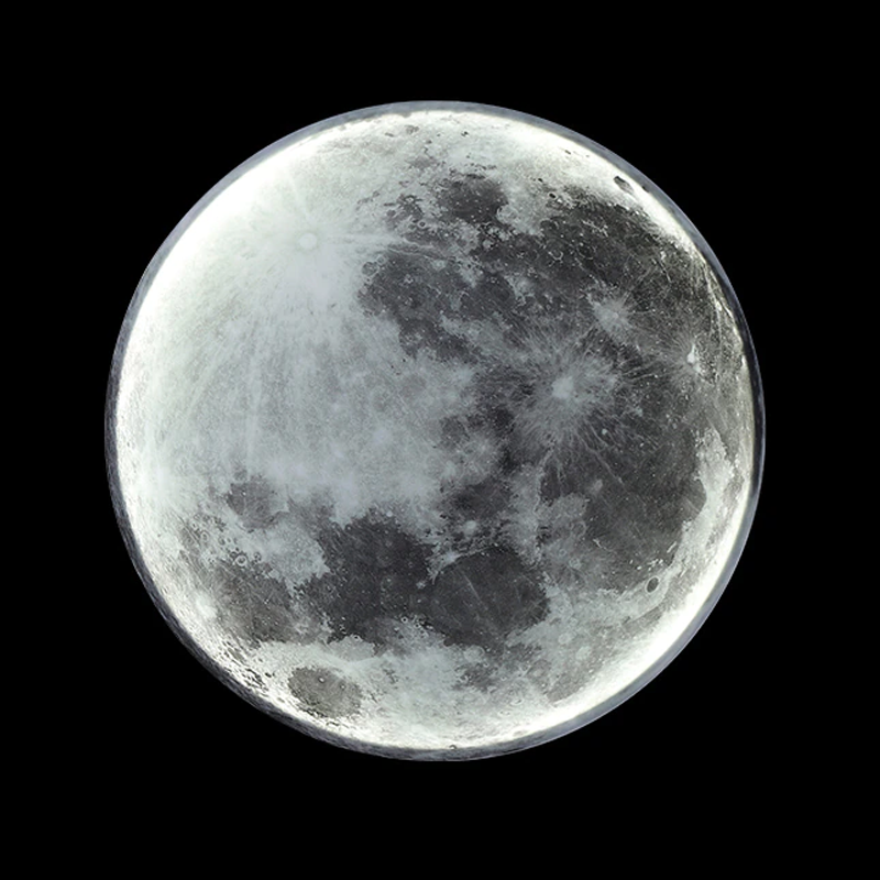 Dimmable Moon Wall Light with Remote Control