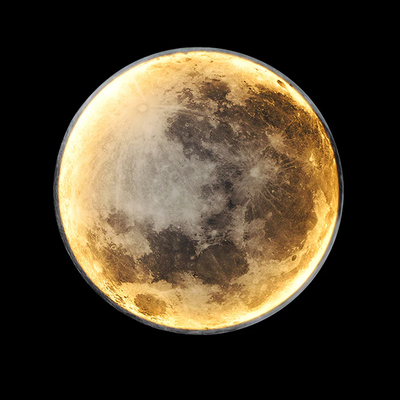 Dimmable Moon Wall Light with Remote Control