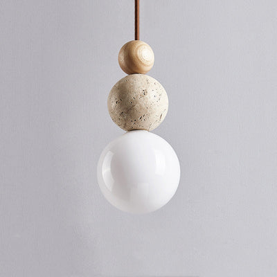 Natural Lava Stone Travertine Pendant Light