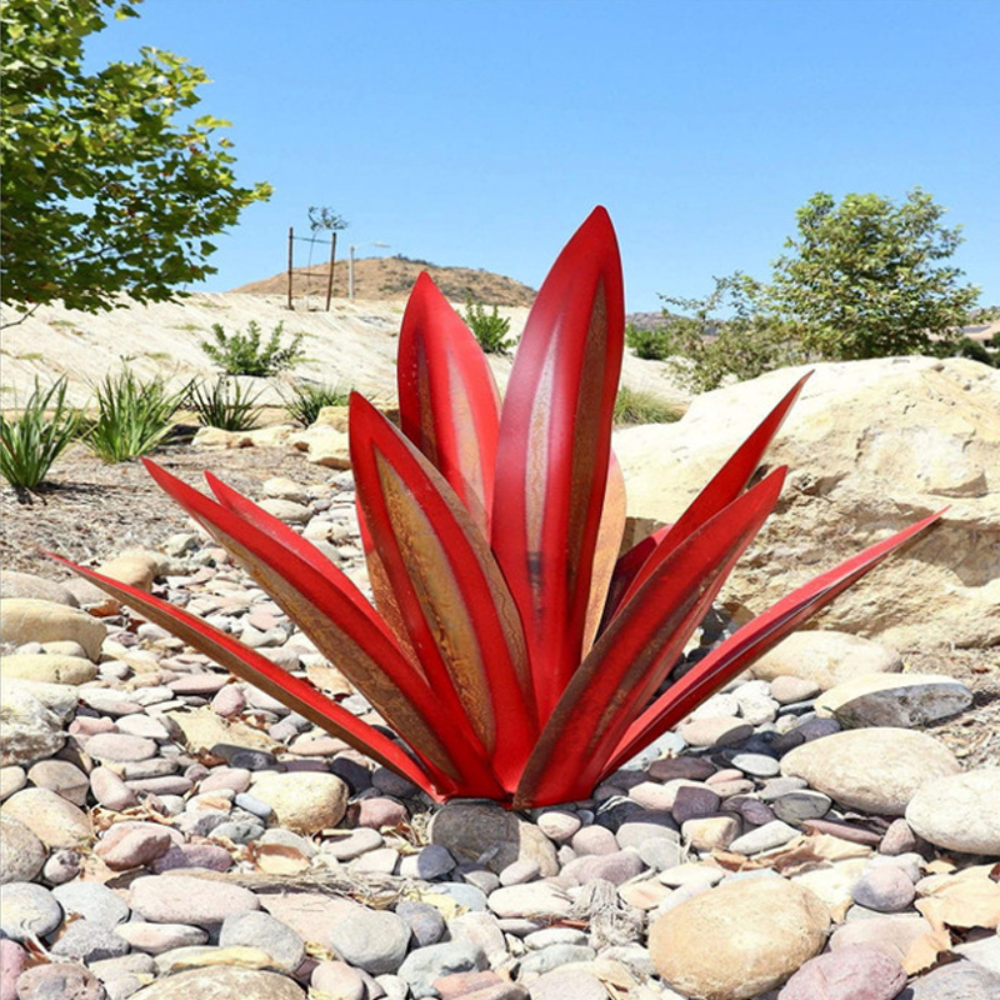 Handmade Agave Decorative Plant, Natural Polystone Design