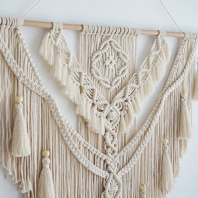Handmade Macrame Wall Hanging Scandinavian Boho Decor