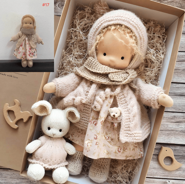 Handmade Waldorf Cotton Cuddle Doll – Poppi