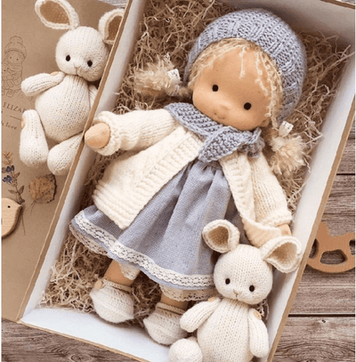 Handmade Waldorf Cotton Cuddle Doll – Poppi