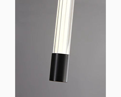 Gold LED Staircase Chandelier – Modern Pendant Light
