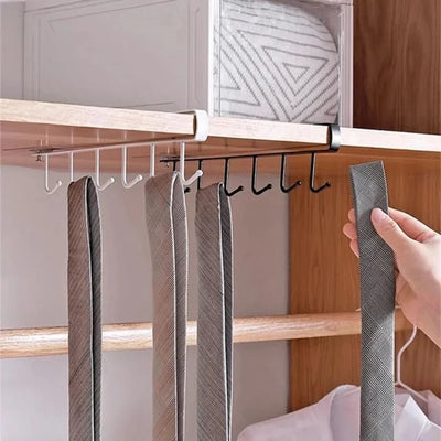 Under Cabinet Hanging Rack – Space-Saving Kitchen Organizer