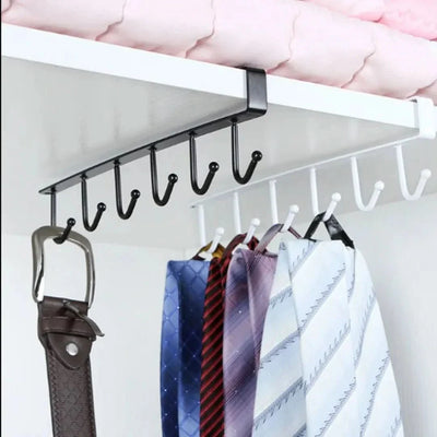 Under Cabinet Hanging Rack – Space-Saving Kitchen Organizer