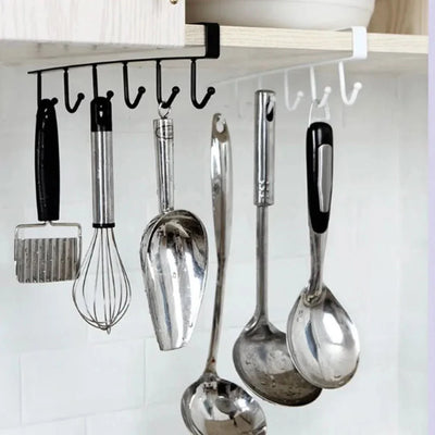 Under Cabinet Hanging Rack – Space-Saving Kitchen Organizer