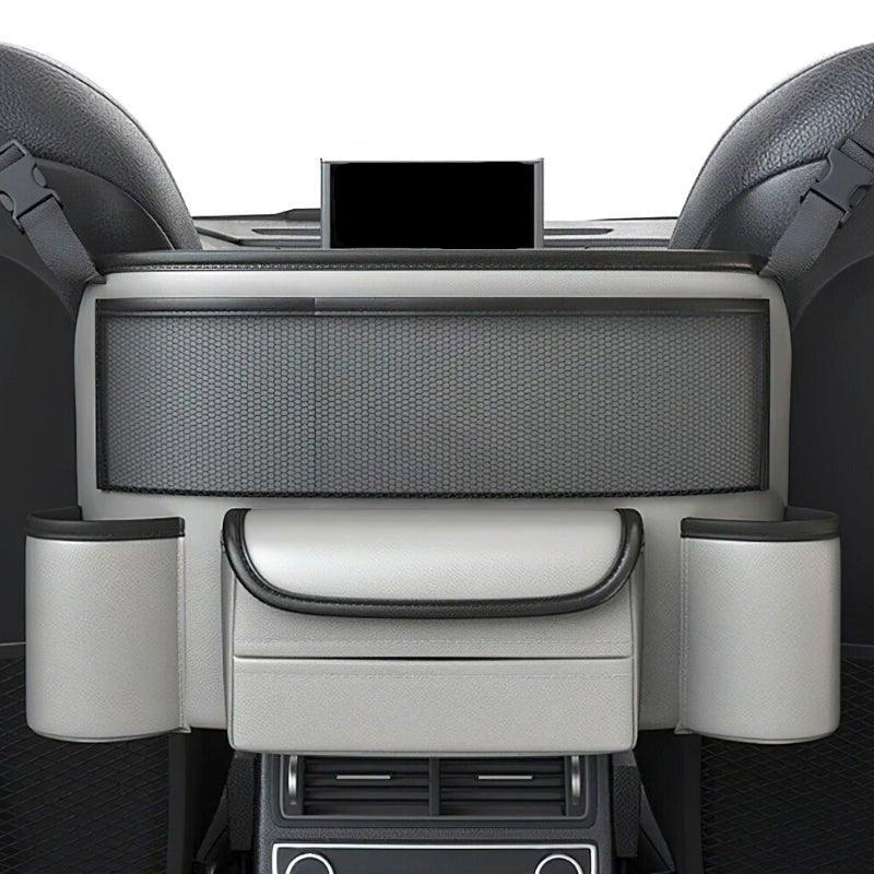 Car Seat Multi-Pocket Organizer with Adhesive Mount