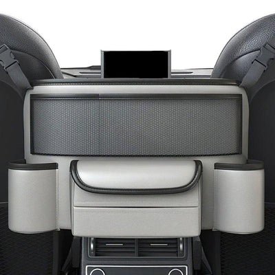 Car Seat Multi-Pocket Organizer with Adhesive Mount