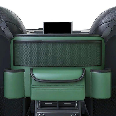 Car Seat Multi-Pocket Organizer with Adhesive Mount