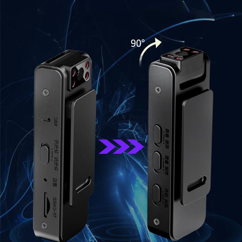 HD Magnetic Clip Camera with Wide-Angle Lens