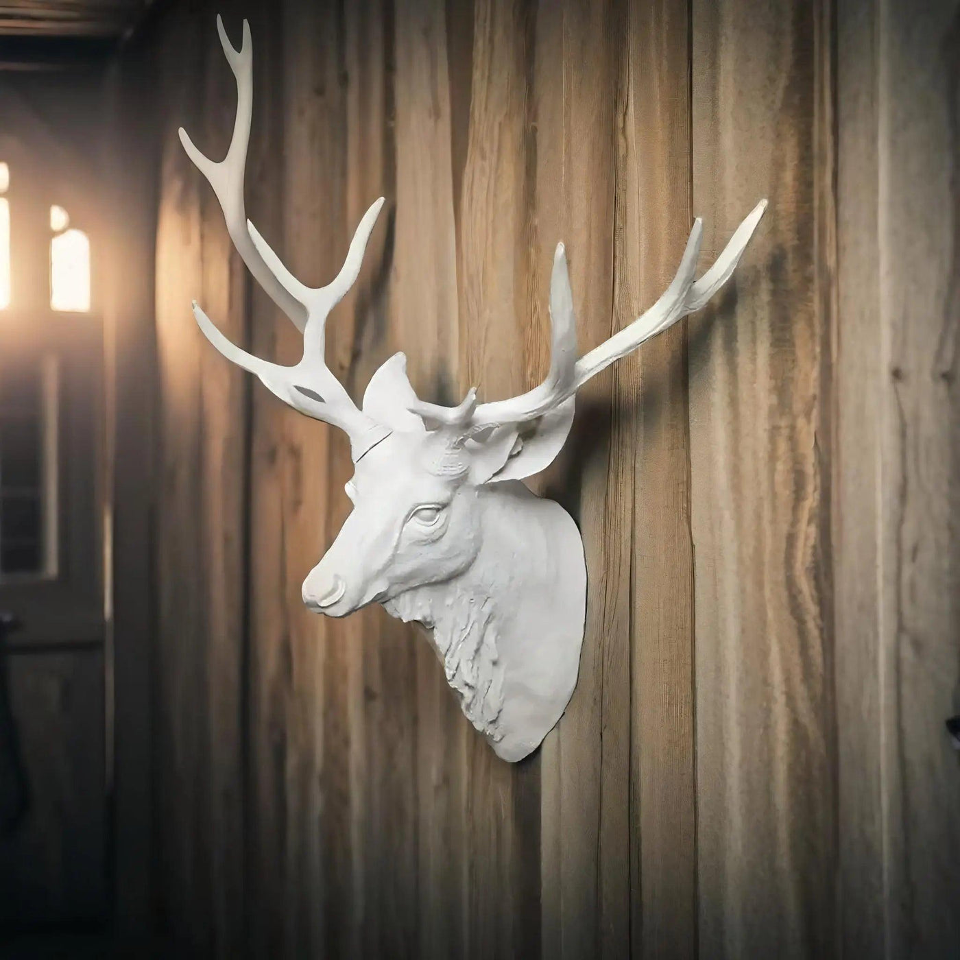 Faux Deer Head Wall Ornament Decoration