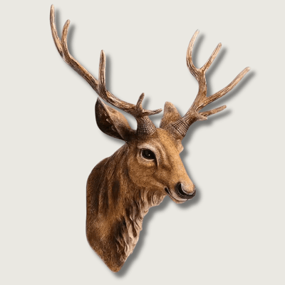 Faux Deer Head Wall Ornament Decoration