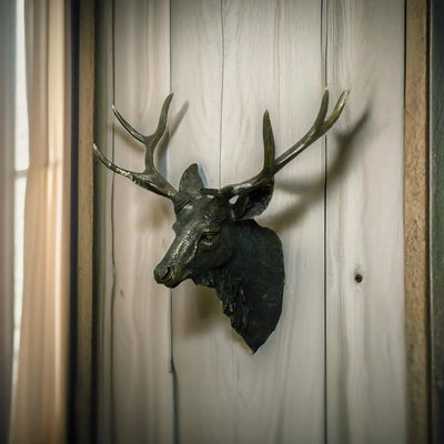Faux Deer Head Wall Ornament Decoration